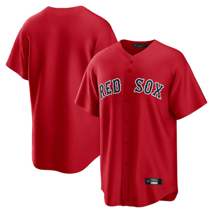 Boston Red Sox Blank Player Red MIKSHPS Home Game Stitched Jerseys