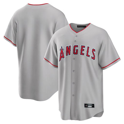 Los Angeles Angels Blank Player Gray MIKSHPS Home Game Stitched Jerseys