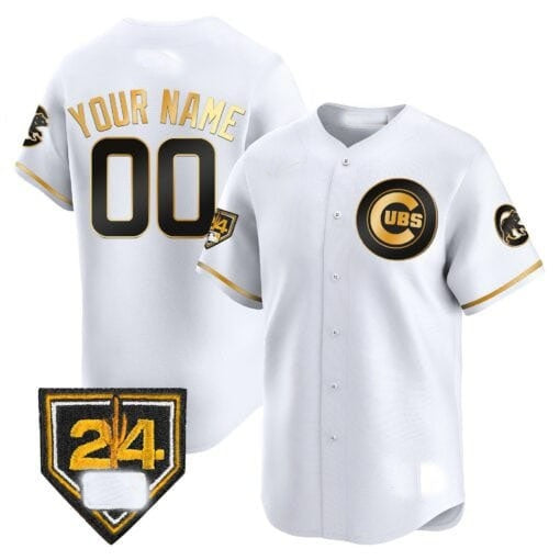 Custom Chicago Cubs 2024 Spring Training Patch Vapor Premier Limited Jersey V2 ¨C All Stitched-White MIKSHPS