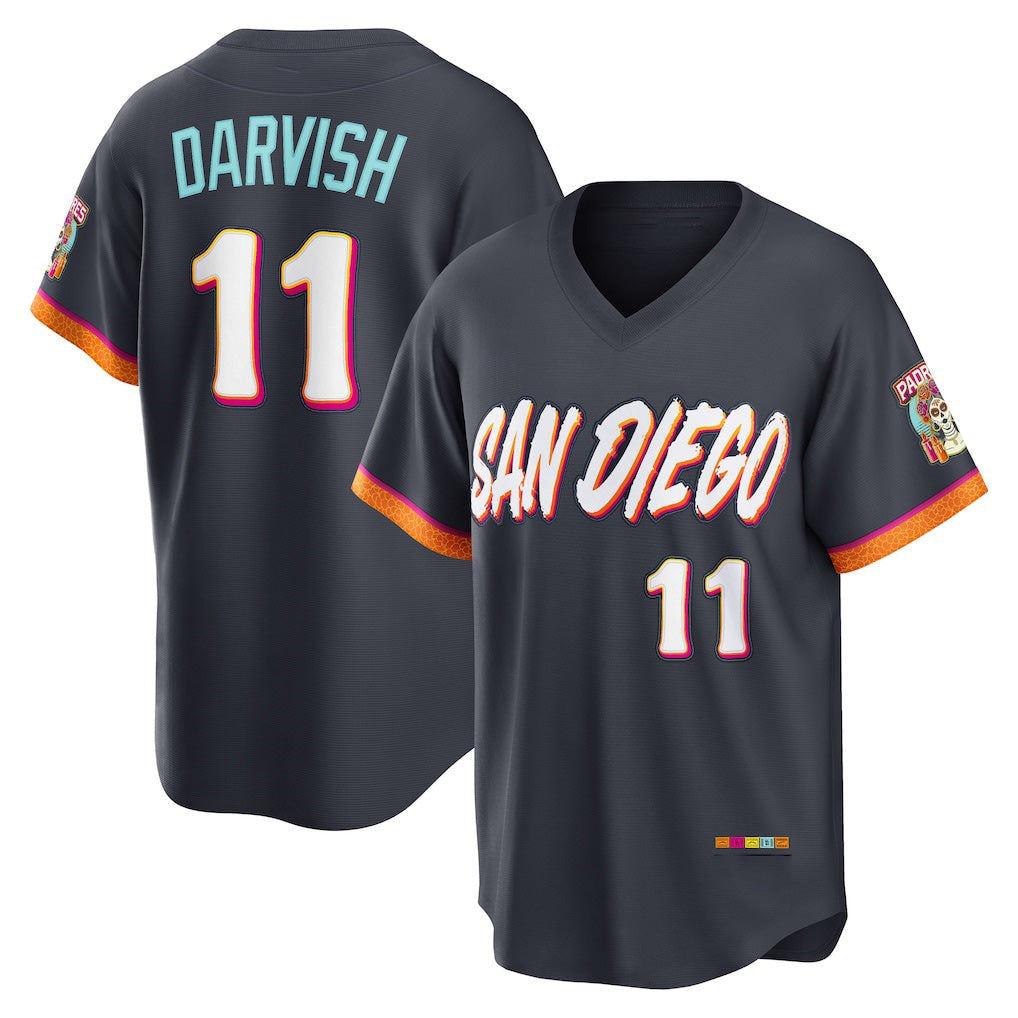 San Diego Padres #11 Yu Darvish Obsidian MIKSHPS 2026 City Connect Stadium Jersey