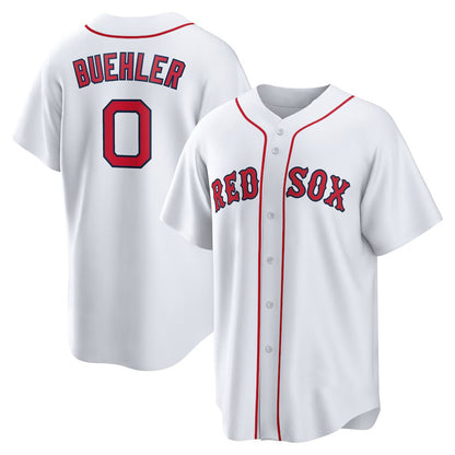 Boston Red Sox #0 Walker Buehler White MIKSHPS Home Replica Jersey