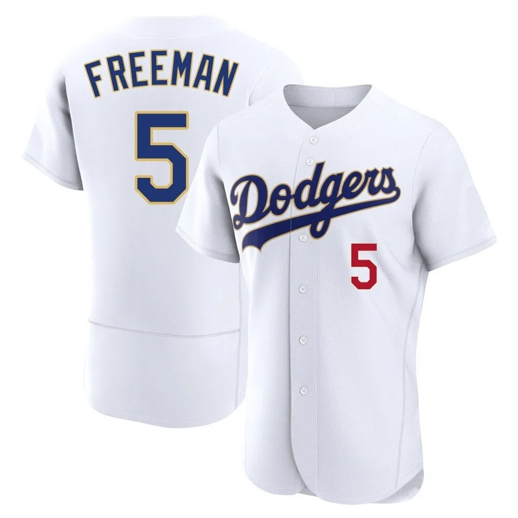 Los Angeles Dodgers #5 Freddie Freeman Player Gold White MIKSHPS 2026 Collection Stadium Limited Elite Stitched Jerseys