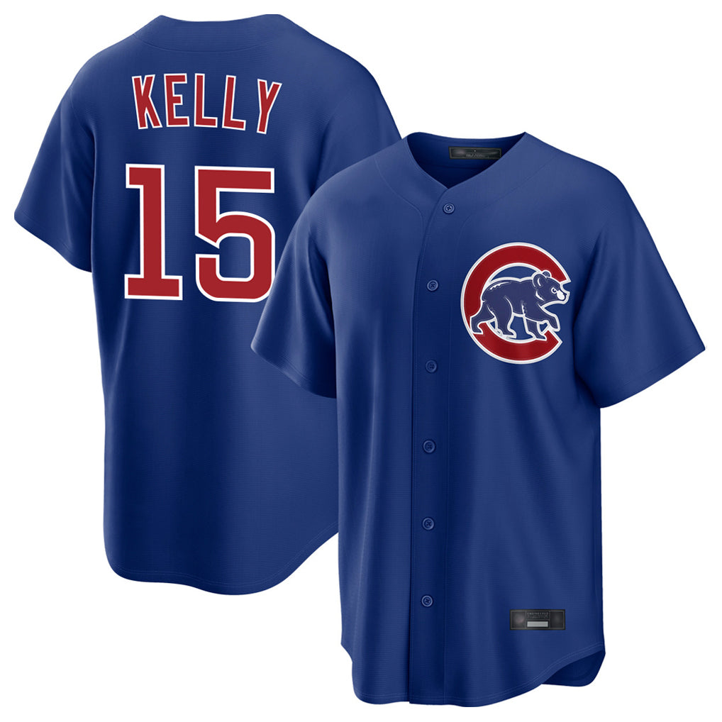Chicago Cubs #15 Carson Kelly Player Royal MIKSHPS Home Game Stitched Jerseys