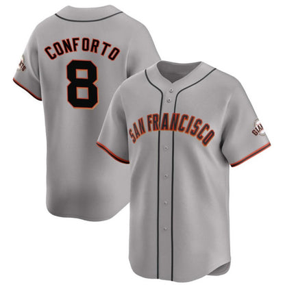 San Francisco Giants #8 Michael Conforto Gray MIKSHPS Cool Base Stitched Jersey