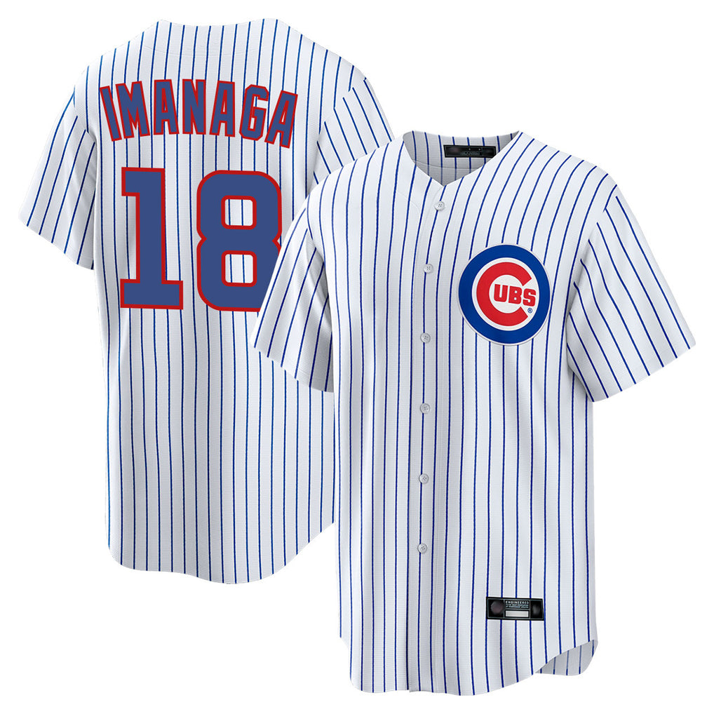 Chicago Cubs #18 Shota Imanaga Player White MIKSHPS Game Home Stitched Jerseys