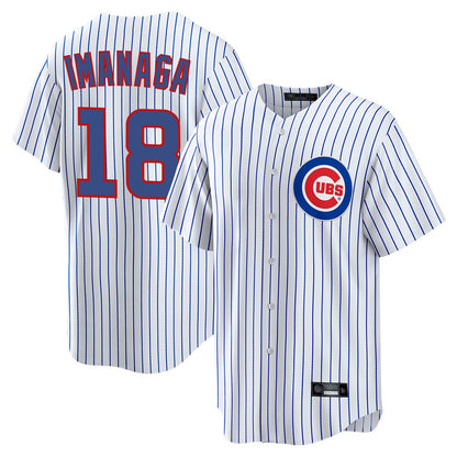 Chicago Cubs #18 Shota Imanaga Player White MIKSHPS Game Home Stitched Jerseys