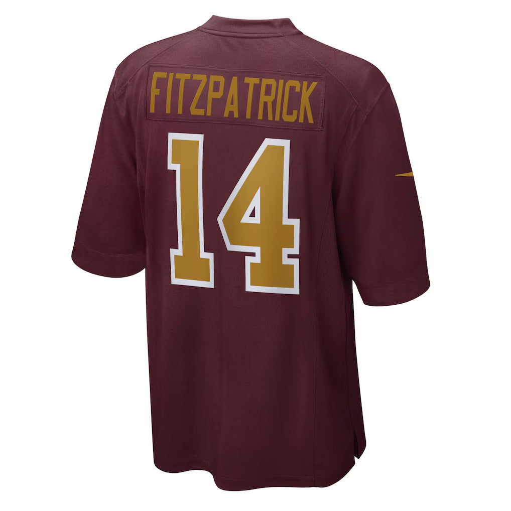 W.Football Team #14 Ryan Fitzpatrick Burgundy MIKSHPS Alternate Player Game Jersey
