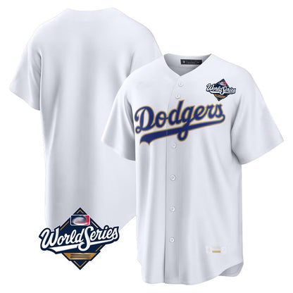Los Angeles Dodgers Blank Player Gold White MIKSHPS 2026 Collection Stadium Limited World Series Stitched Jerseys