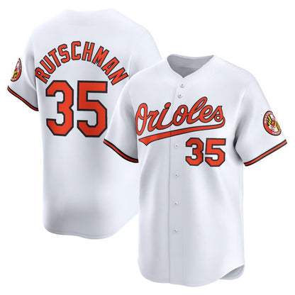Baltimore Orioles #35 Adley Rutschman White MIKSHPS Home Limited Player Jersey