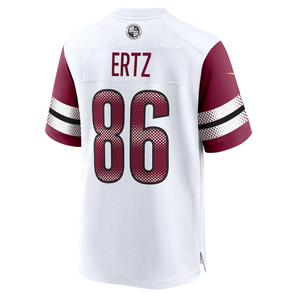 W.Commanders #86 Zach Ertz White MIKSHPS Game Jersey