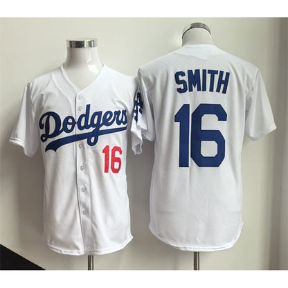 Los Angeles Dodgers #16 Will Smith White MIKSHPS Home Limited Stitched Jersey