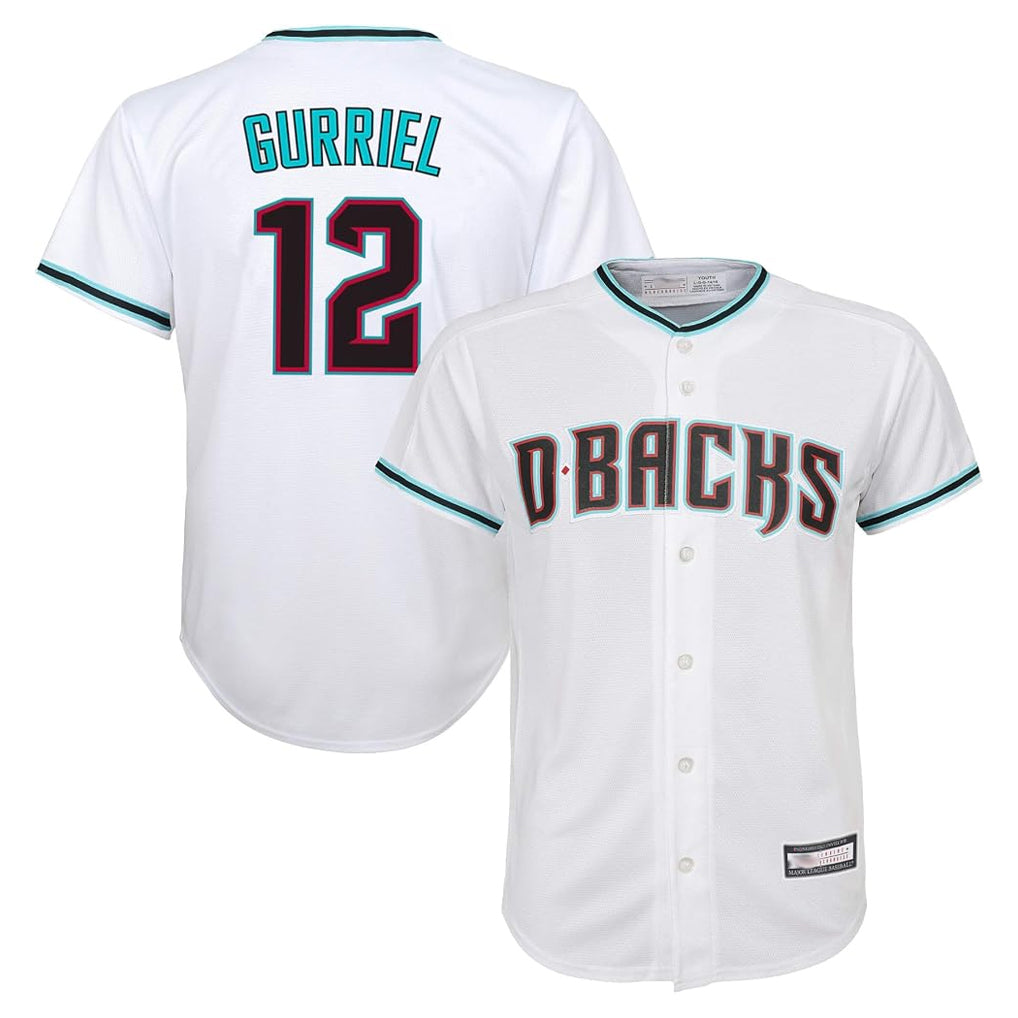 Arizona Diamondbacks #12 Lourdes Gurriel Jr Player White MIKSHPS World Series Home Game Stitched Jerseys