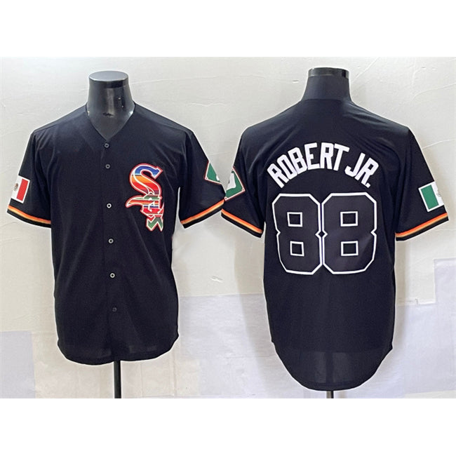 Chicago White Sox #88 Luis Robert Jr. Black MIKSHPS Mexico Limited Stitched Jersey