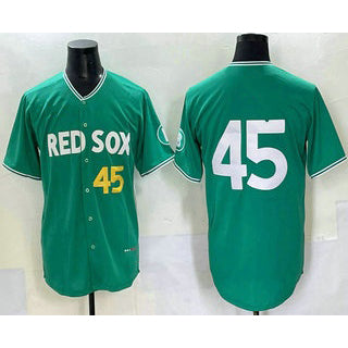 Boston Red Sox #45 Pedro Martinez Green MIKSHPS 2025 City Connect Limited Jersey