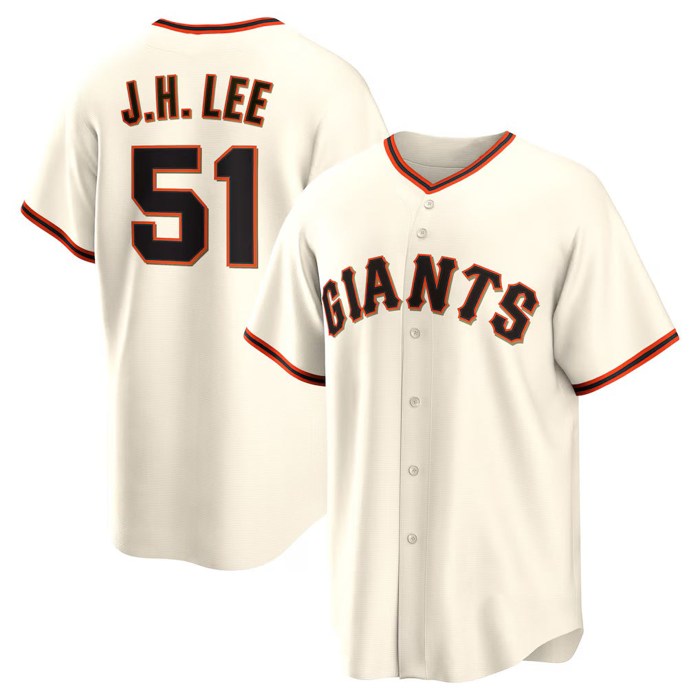 San Francisco Giants #51 Jung Hoo Lee Cream MIKSHPS Home Replica Player Jersey