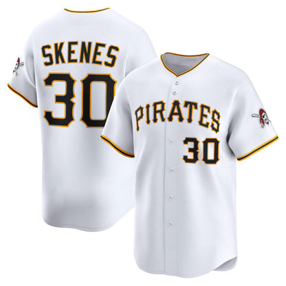 Pittsburgh Pirates #30 Paul Skenes White MIKSHPS Home Limited Player Jersey