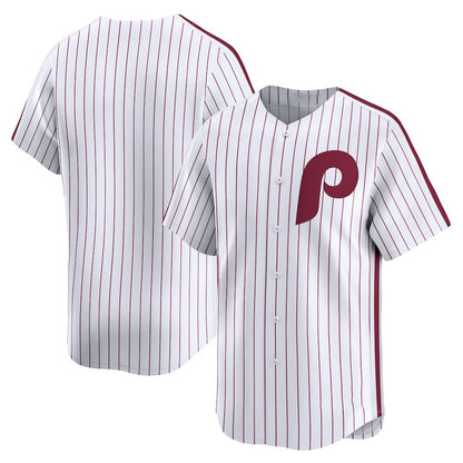 Philadelphia Phillies White MIKSHPS Throwback Cooperstown Collection Limited Jersey