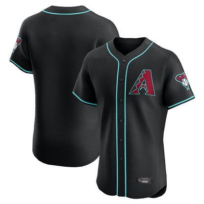Arizona Diamondbacks Black MIKSHPS Limited Limited Elite Home Game Blank Player Stitched Jerseys