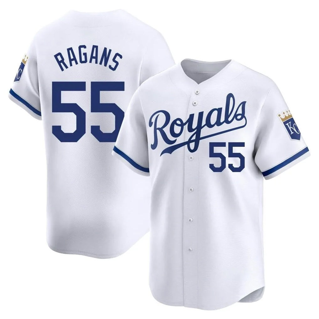 Kansas City Royals #55 Cole Ragans Player White MIKSHPS Alt Limited Home Stitched Jerseys
