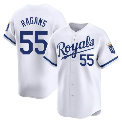 Kansas City Royals #55 Cole Ragans Player White MIKSHPS Alt Limited Home Stitched Jerseys