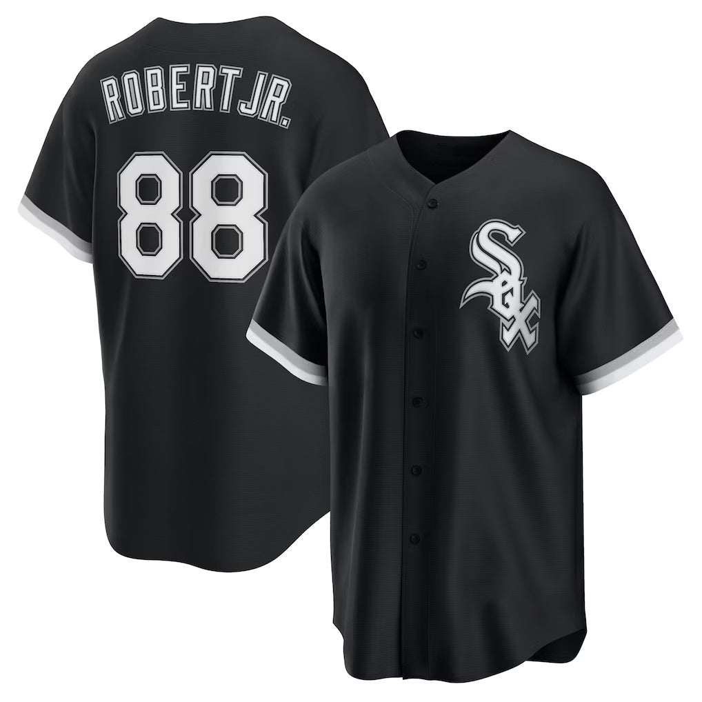 Chicago White Sox #88 Luis Robert Jr. Black MIKSHPS Alternate 2 Replica Jersey