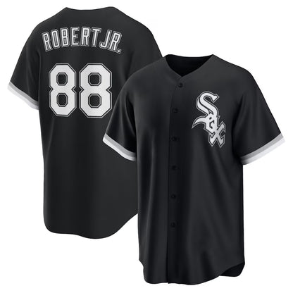 Chicago White Sox #88 Luis Robert Jr. Black MIKSHPS Alternate 2 Replica Jersey
