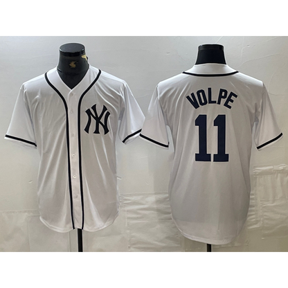 New York Yankees #11 Anthony Volpe White MIKSHPS Fashion Cool Base Jersey