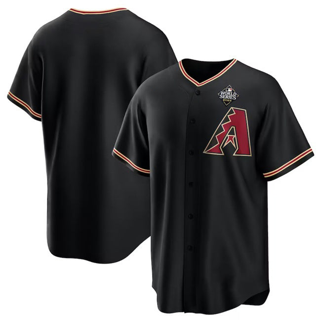 Arizona Diamondbacks Blank Black MIKSHPS 2023 World Series Cool Base Stitched Jersey