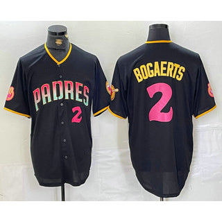 San Diego Padres #2 Xander Bogaerts Black MIKSHPS Player Number Fashion Jersey