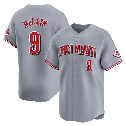 Cincinnati Reds #9 Matt McLain Player Gray MIKSHPS Home Limited Stitched Jerseys