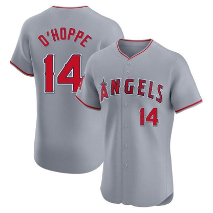 Los Angeles Angels #14 Logan O'Hoppe Player Gray MIKSHPS Home Limited Elite Stitched Jerseys