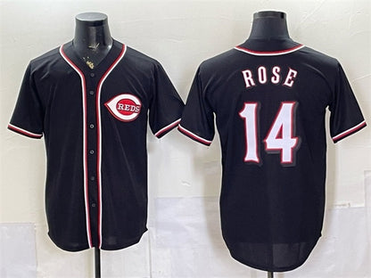 Cincinnati Reds #14 Pete Rose 2026 Fashion Replica Black MIKSHPS Out Stitched Jersey