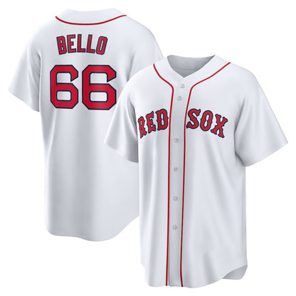 Boston Red Sox #66 Brayan Bello White MIKSHPS Home Replica Jersey
