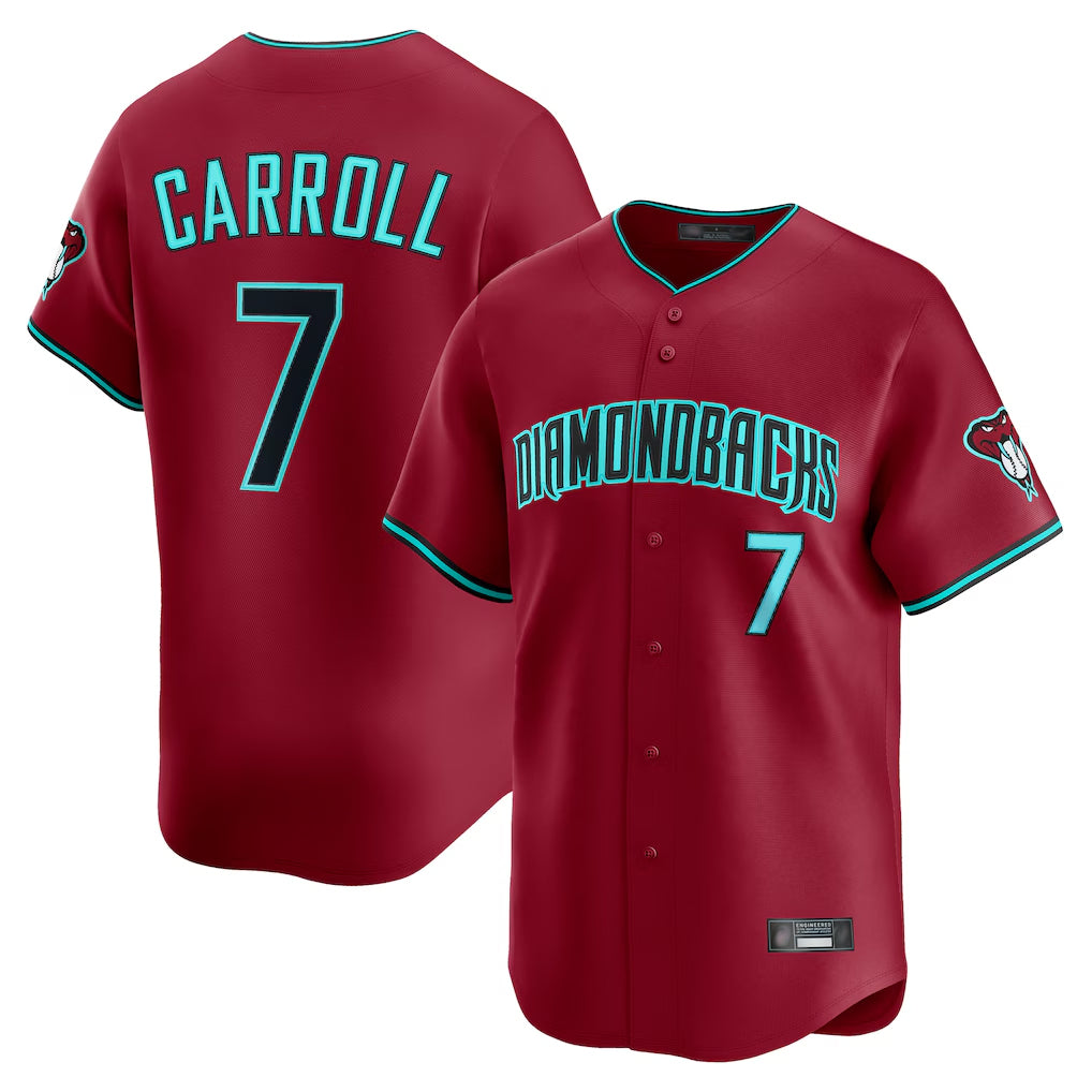 Arizona Diamondbacks #7 Corbin Carroll Player Red MIKSHPS Limited Home Game Stitched Jerseys