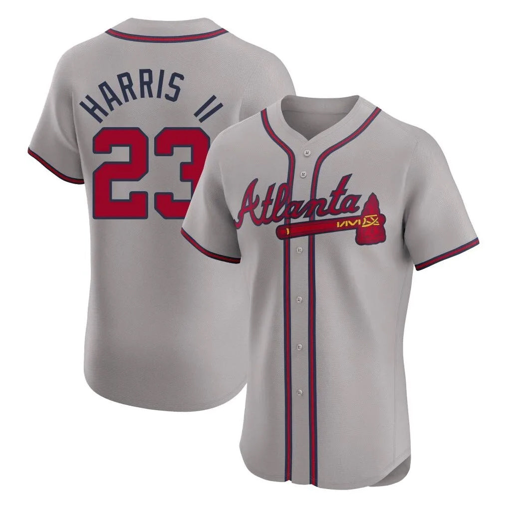 Atlanta Braves #23 Michael Harris II Player Gray MIKSHPS Limited Elite Home Game Stitched Jerseys