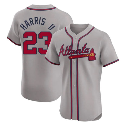 Atlanta Braves #23 Michael Harris II Player Gray MIKSHPS Limited Elite Home Game Stitched Jerseys