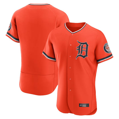 Detroit Tigers Blank Player Orange MIKSHPS Limited Elite Home Stitched Jerseys