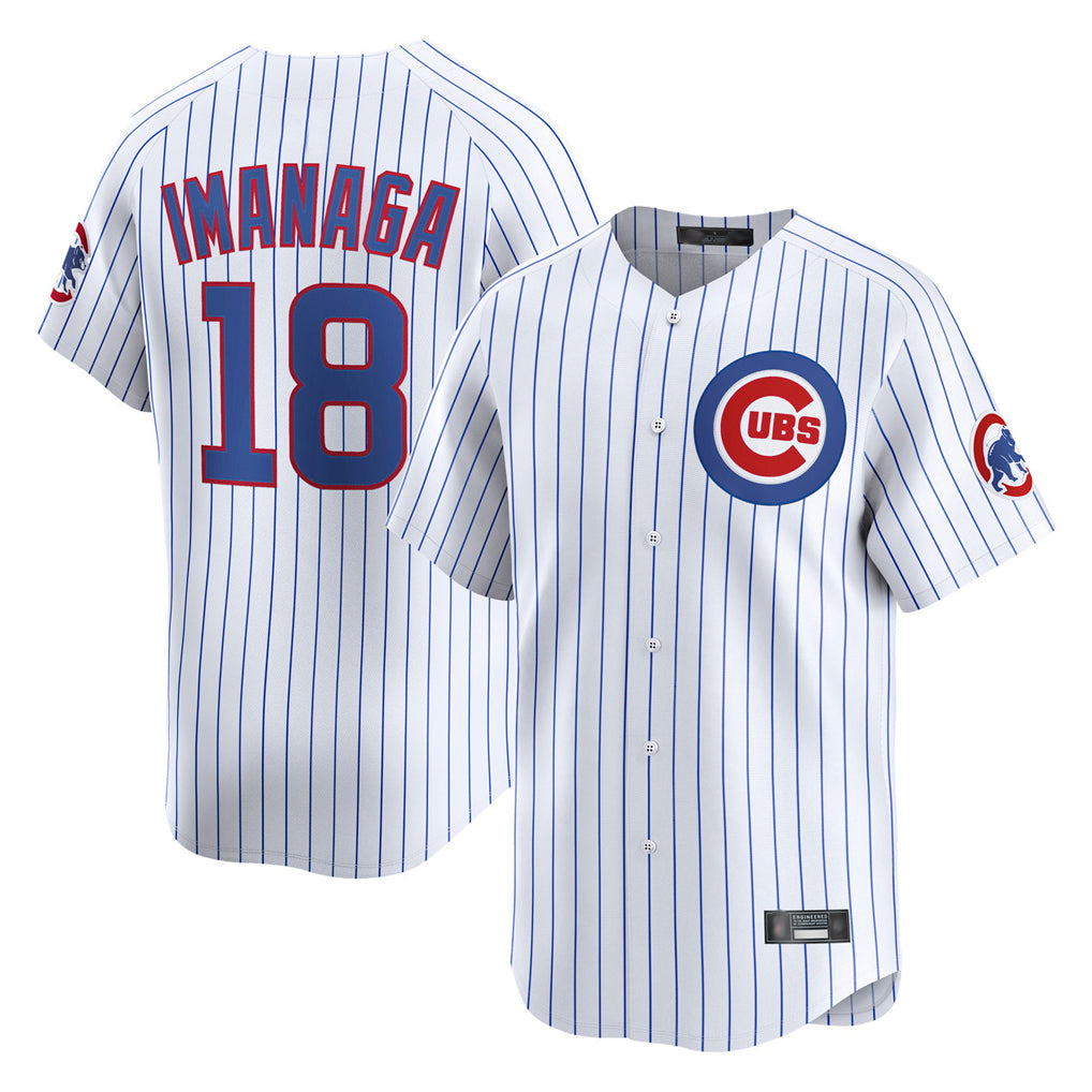 Chicago Cubs #18 Shota Imanaga Player White MIKSHPS Limited Home Game Stitched Jerseys