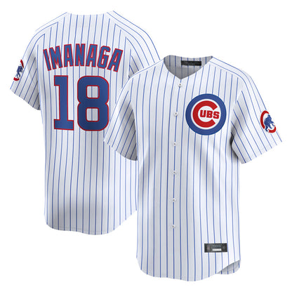 Chicago Cubs #18 Shota Imanaga Player White MIKSHPS Limited Home Game Stitched Jerseys