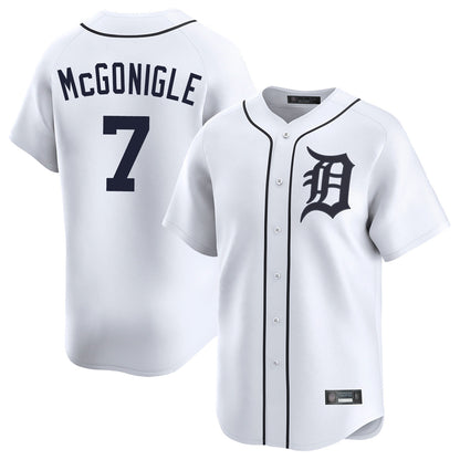 Detroit Tigers #7 Kevin McGonigle Player White MIKSHPS Home Limited Stitched Jerseys