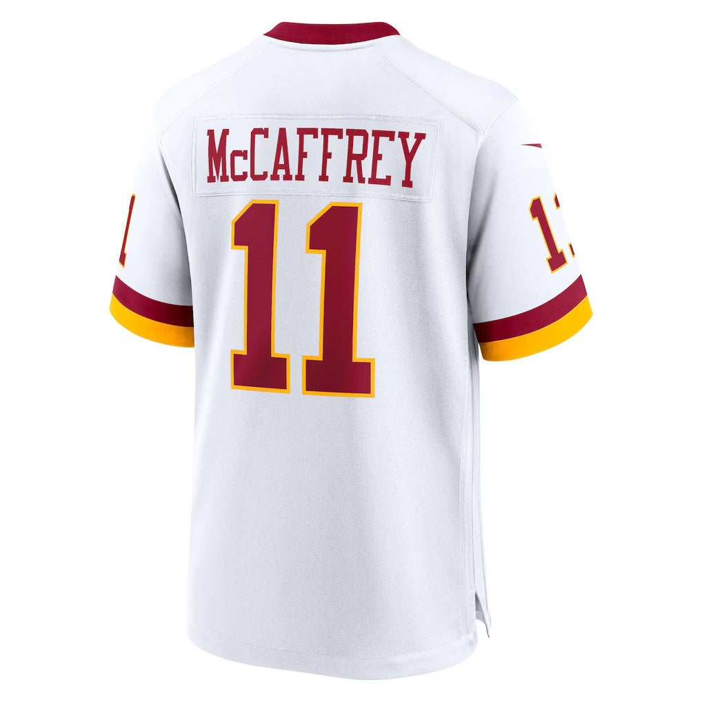 W.Commanders #11 Luke McCaffrey White MIKSHPS Game Jersey