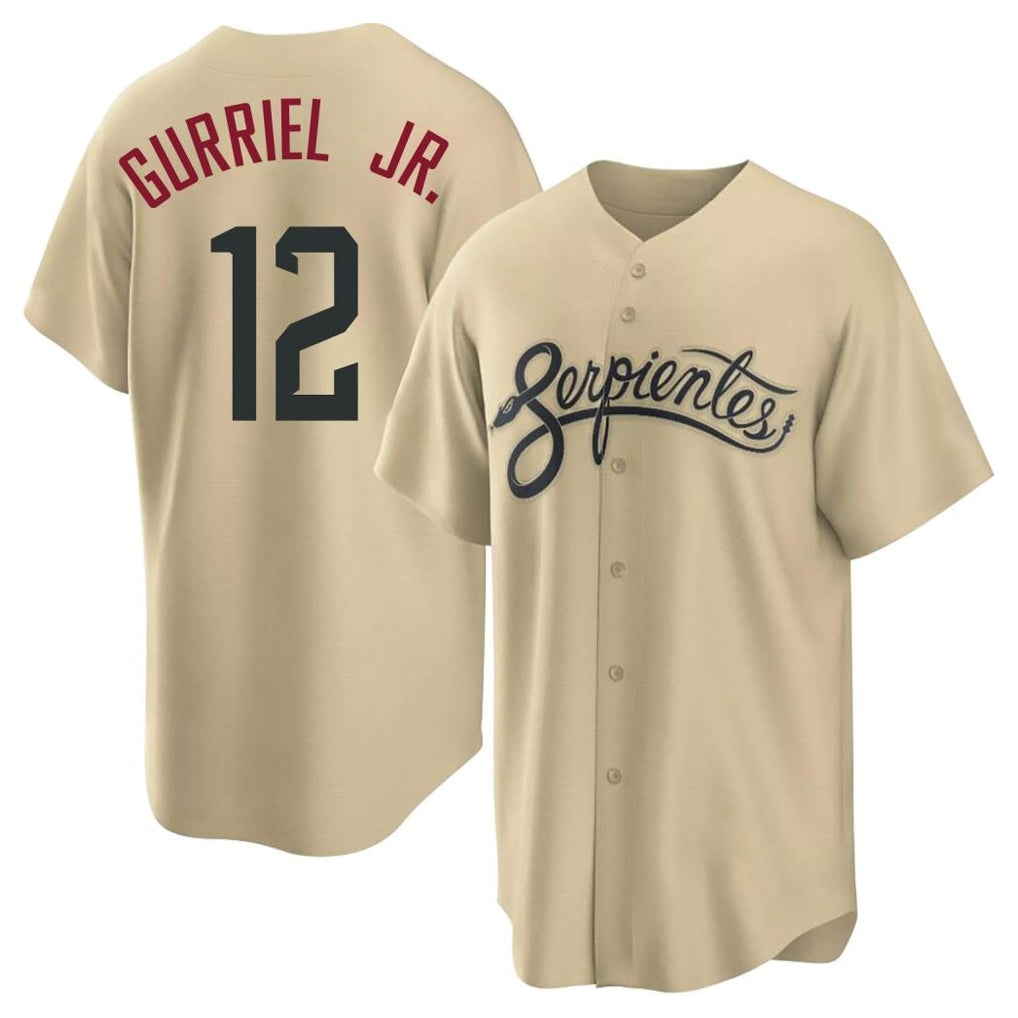 Arizona Diamondbacks #12 Lourdes Gurriel Jr Player Tan MIKSHPS City Connect Home Game Stitched Jerseys