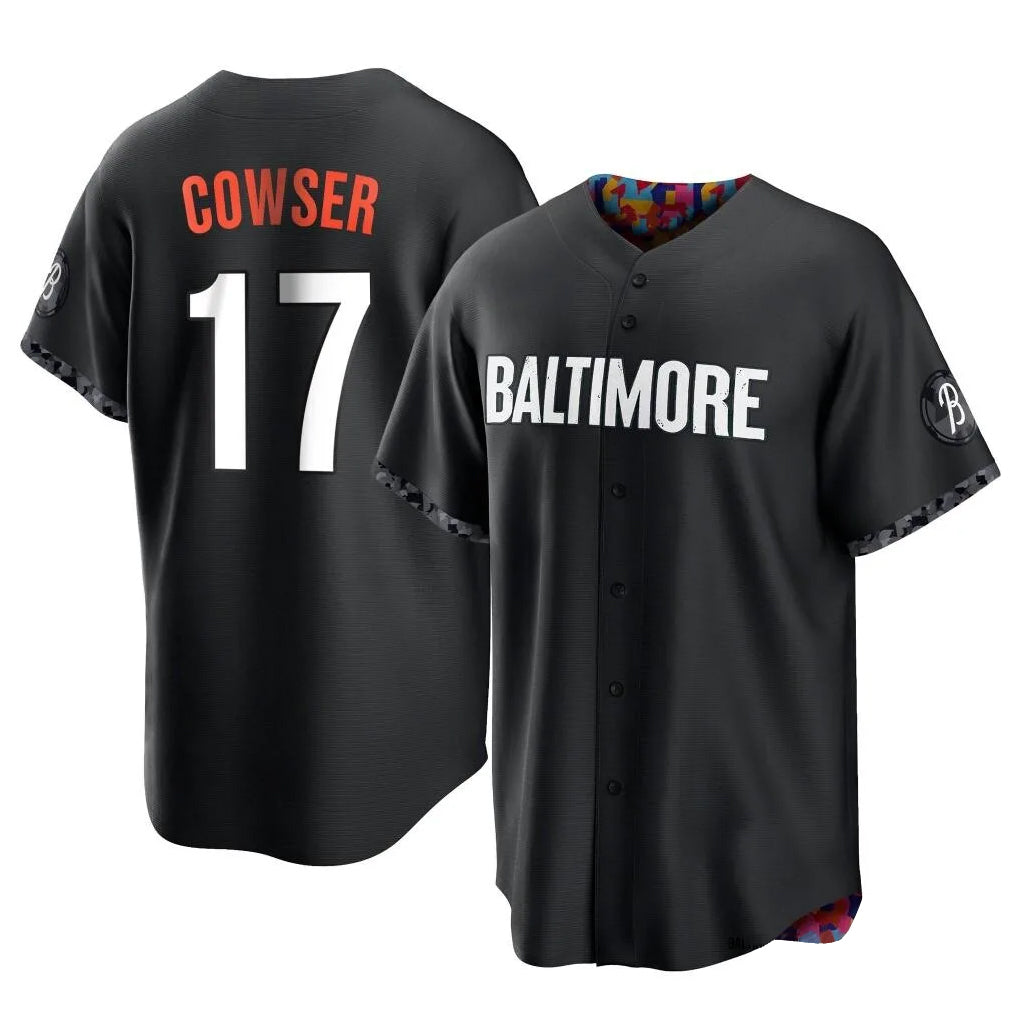 Baltimore Orioles #17 Colton Cowser Player Black MIKSHPS City Connect Home Game Stitched Jerseys