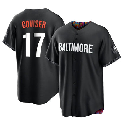Baltimore Orioles #17 Colton Cowser Player Black MIKSHPS City Connect Home Game Stitched Jerseys