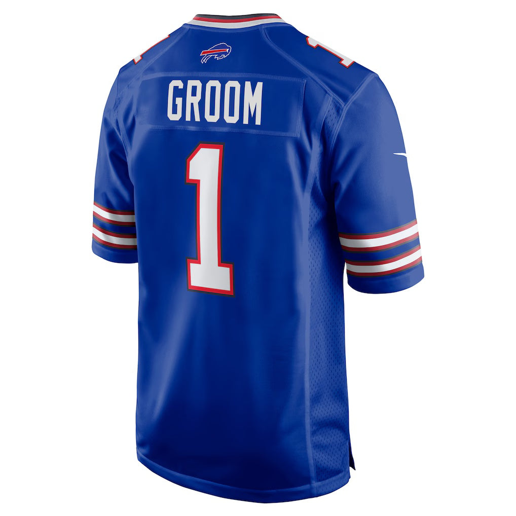 B.Bills Number #1 Groom Royal MIKSHPS Game Jersey