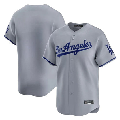 Los Angeles Dodgers Blank Player Gray MIKSHPS Limited Game Stitched Jerseys