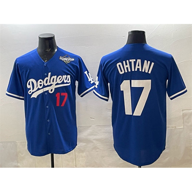 Los Angeles Dodgers #17 Shohei Ohtani Royal MIKSHPS 2025 World Series Limited Stitched Jersey