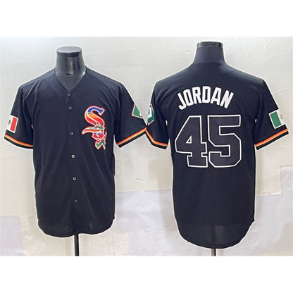 Chicago White Sox #45 Michael Jordan Black MIKSHPS Mexico Limited Stitched Jersey