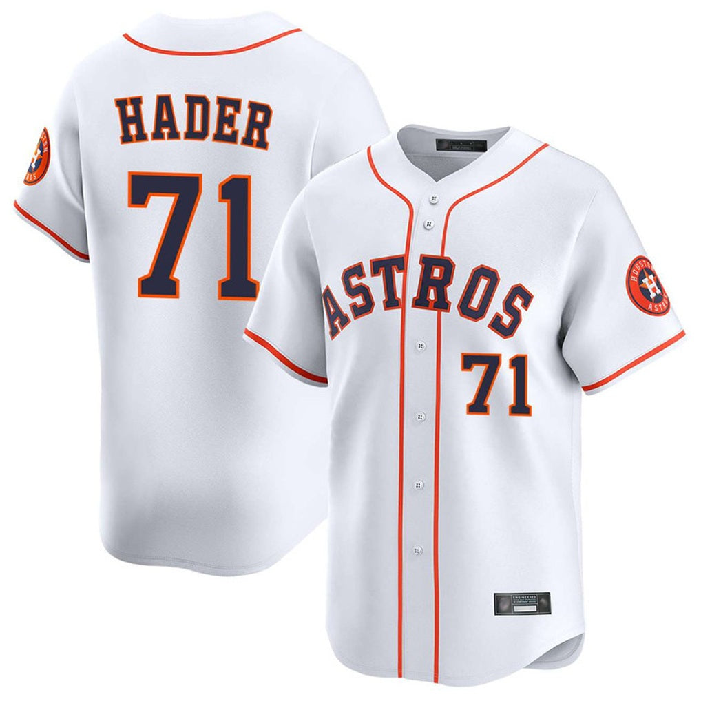 Houston Astros #71 Josh Hader Player White MIKSHPS Home Limited Stitched Jerseys