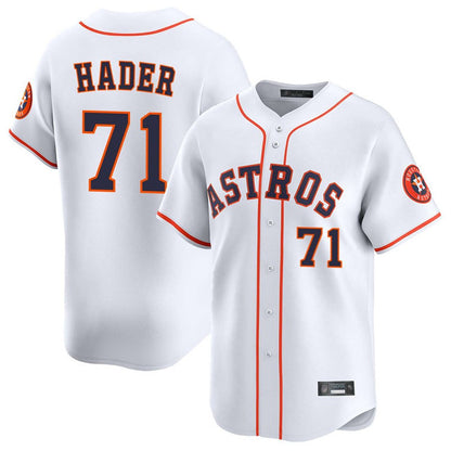 Houston Astros #71 Josh Hader Player White MIKSHPS Home Limited Stitched Jerseys